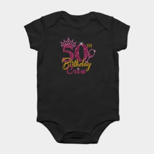 50th birthday crew gifts for women Baby Bodysuit